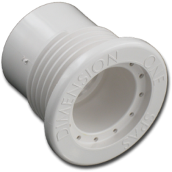 3/4" nf j through wall fitting white réf 01510-0007