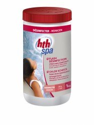 Desinfectant FLASH 1kg Chlore Shock rouge HTH new réf 00218592