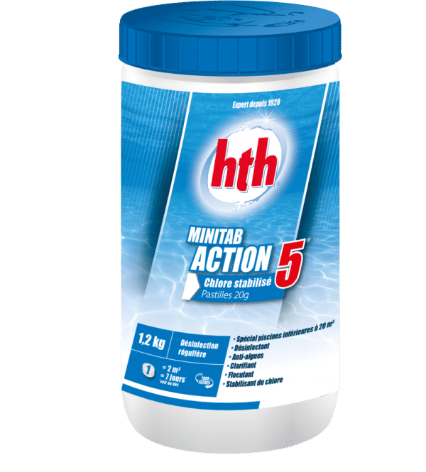 Pastilles de Chlore multifonction HTH pot de 1.2 kg